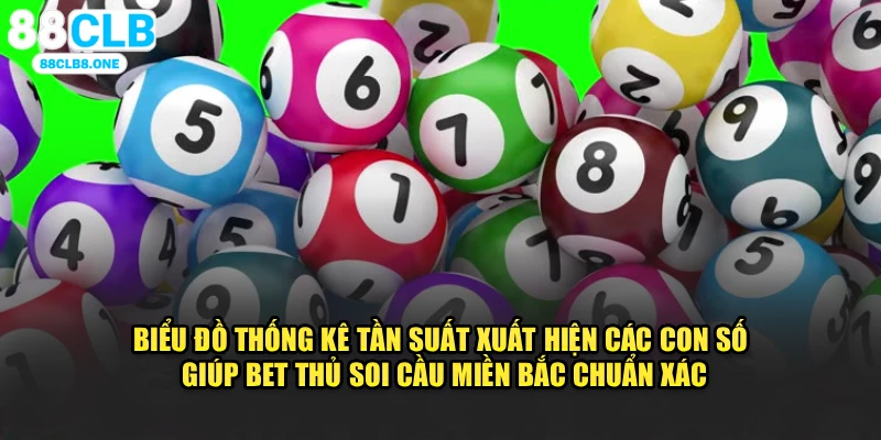 Biểu đồ thống kê tần suất xuất hiện các con số giúp bet thủ soi cầu miền Bắc chuẩn xác