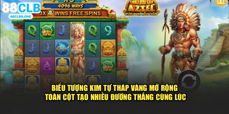 Biểu tượng kim tự tháp vàng mở rộng toàn cột tạo nhiều đường thắng cùng lúc